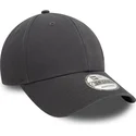 casquette-courbee-grise-ajustable-9forty-pin-new-era