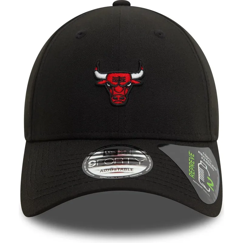 shapka-izvita-cherna-reguliruem-9forty-repreve-mini-na-chicago-bulls-nba-ot-new-era