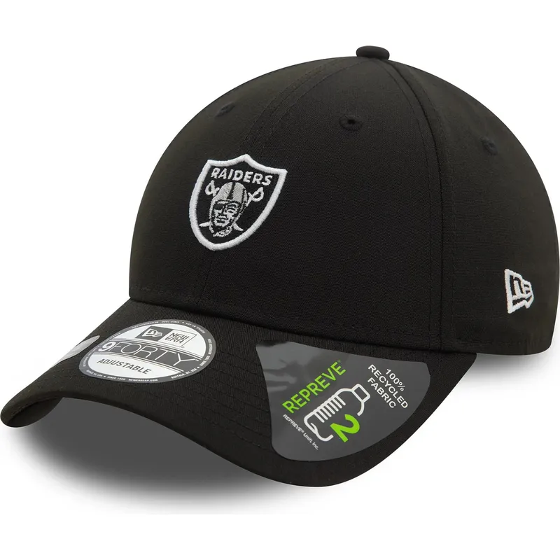 shapka-izvita-cherna-reguliruem-9forty-repreve-mini-na-las-vegas-raiders-nfl-ot-new-era