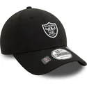 casquette-courbee-noire-ajustable-9forty-repreve-mini-logo-las-vegas-raiders-nfl-new-era