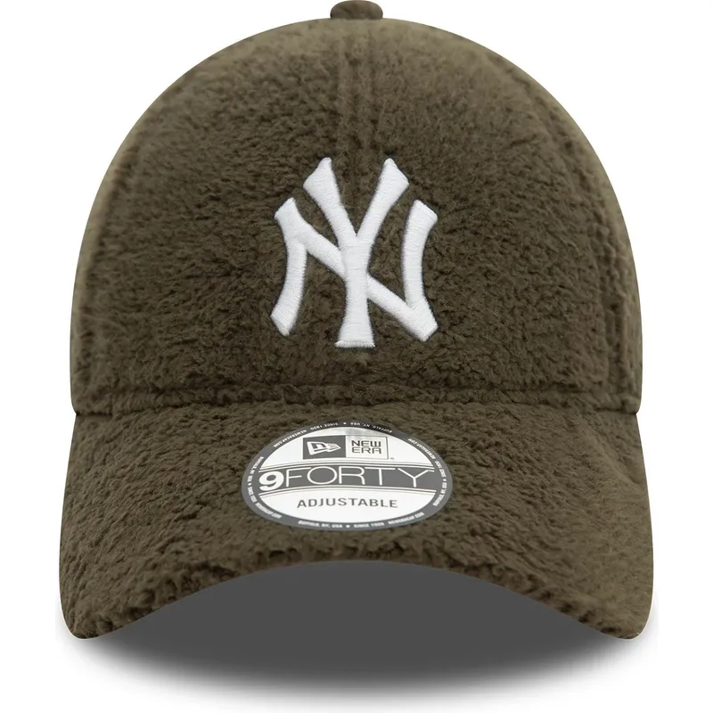 grune-verstellbare-curved-cap-9forty-borg-der-new-york-yankees-mlb-von-new-era