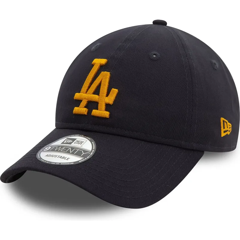 shapka-izvita-tmnosin-reguliruem-9twenty-league-essential-na-los-angeles-dodgers-mlb-ot-new-era
