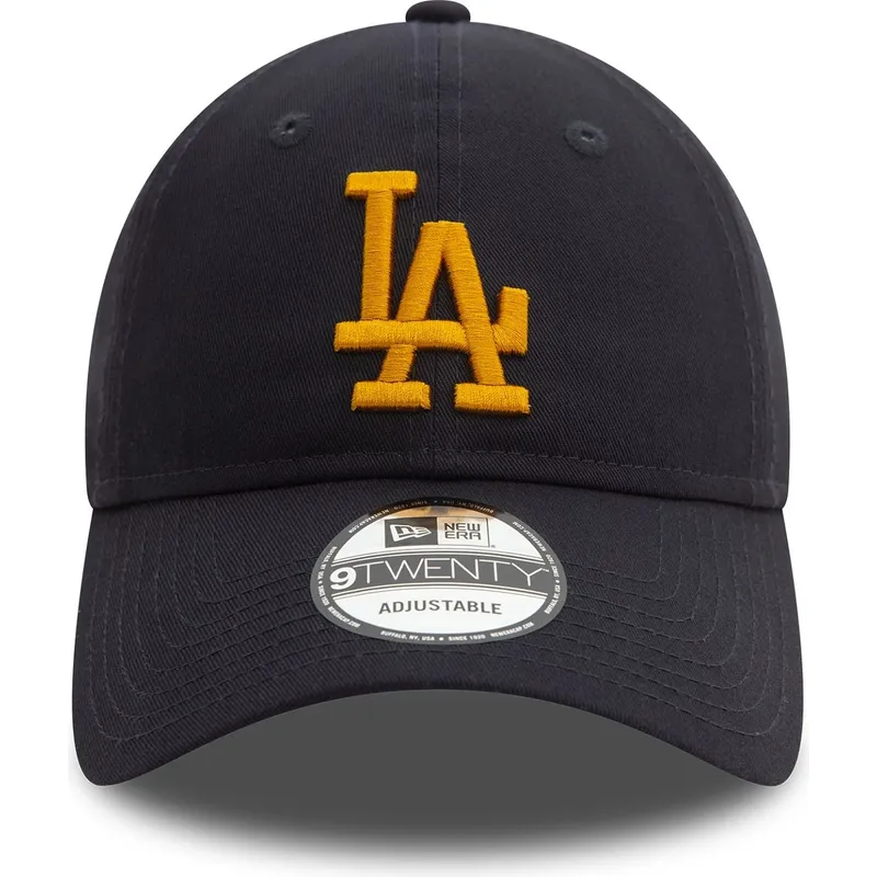 shapka-izvita-tmnosin-reguliruem-9twenty-league-essential-na-los-angeles-dodgers-mlb-ot-new-era