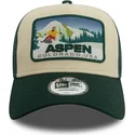 casquette-trucker-verte-a-frame-ski-patch-aspen-villes-et-plages-new-era