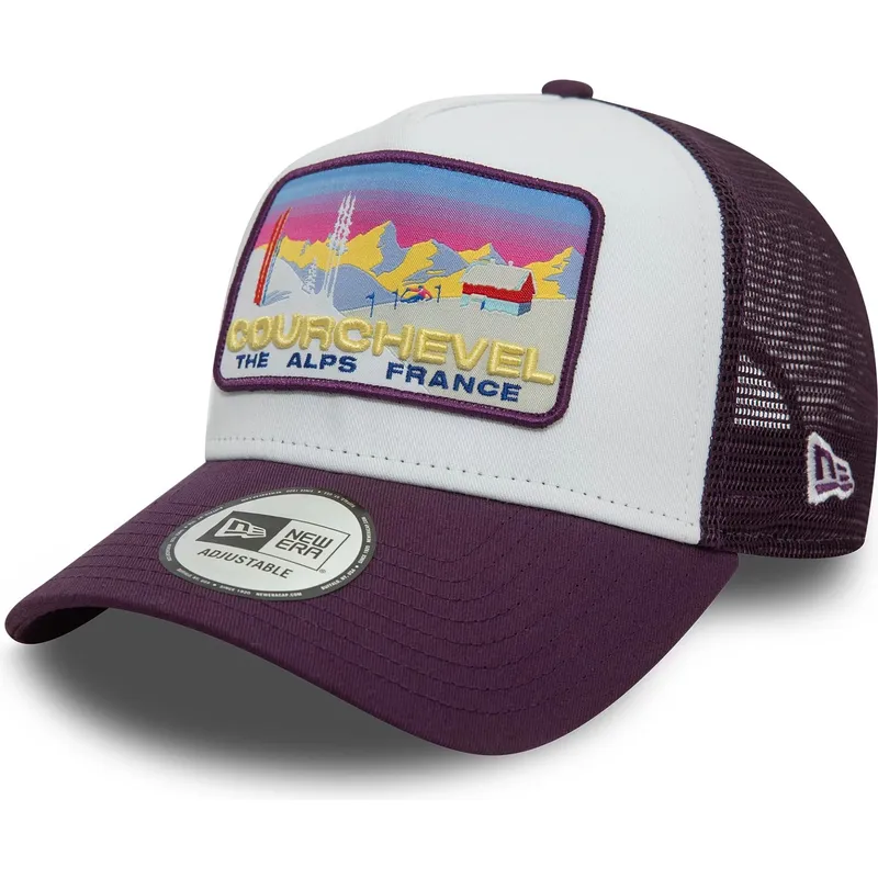 shapka-izvita-traker-violetka-snapbek-a-frame-ski-patch-na-courchevel-ciudades-playas-ot-new-era