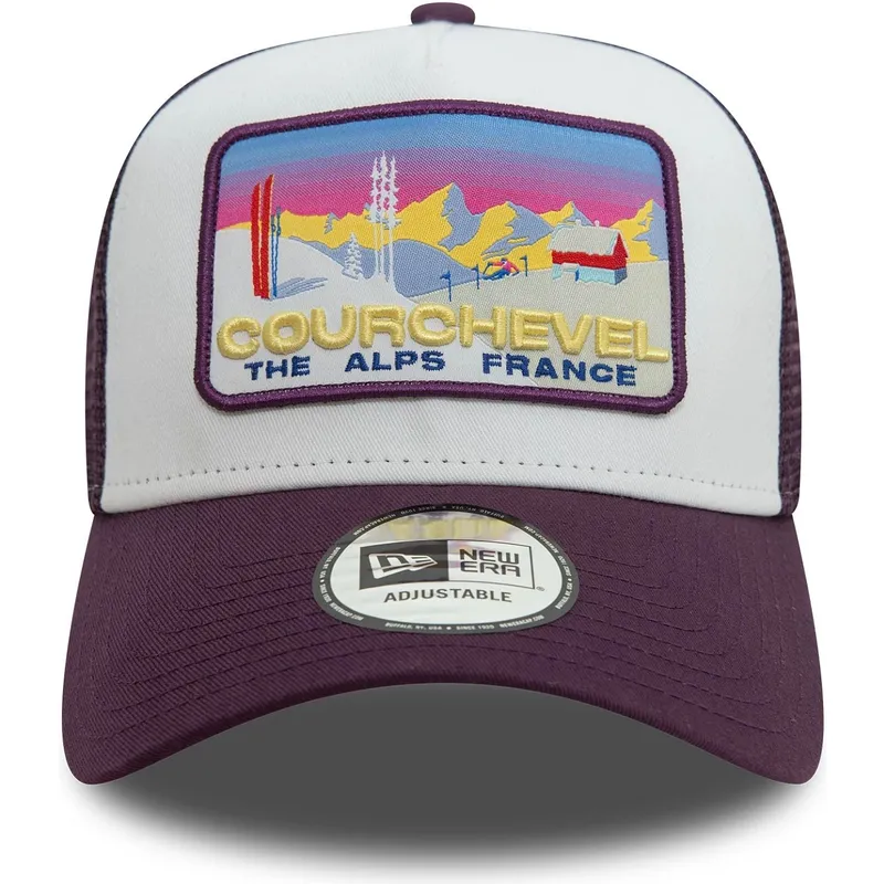 shapka-izvita-traker-violetka-snapbek-a-frame-ski-patch-na-courchevel-ciudades-playas-ot-new-era