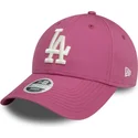 shapka-izvita-roza-reguliruem-9forty-league-essential-na-los-angeles-dodgers-mlb-ot-new-era