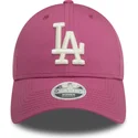 shapka-izvita-roza-reguliruem-9forty-league-essential-na-los-angeles-dodgers-mlb-ot-new-era