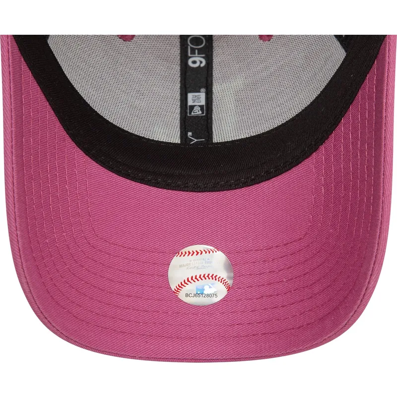 shapka-izvita-roza-reguliruem-9forty-league-essential-na-los-angeles-dodgers-mlb-ot-new-era