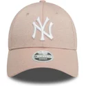 shapka-izvita-roza-reguliruema-9forty-glitter-na-new-york-yankees-mlb-ot-new-era