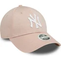 gorra-curva-rosa-ajustable-para-mujer-9forty-glitter-de-new-york-yankees-mlb-de-new-era