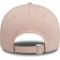 justerbar-lyserod-kurvet-kasket-til-kvinder-9forty-glitter-fra-new-york-yankees-mlb-fra-new-era