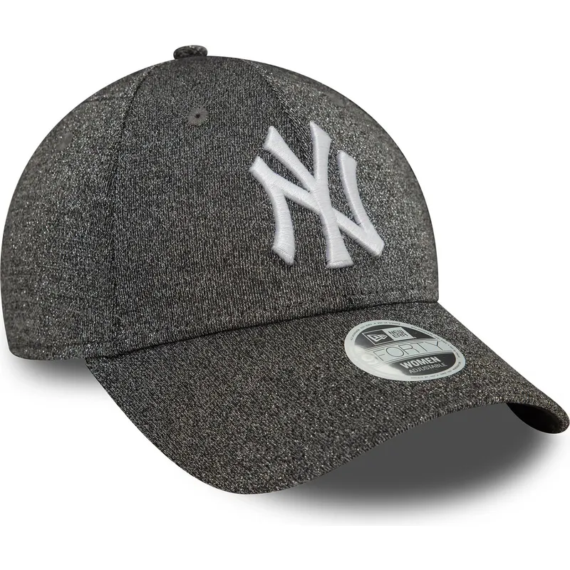 schwarze-gebogene-verstellbare-damenkappe-9forty-glitter-der-new-york-yankees-mlb-von-new-era