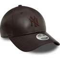shapka-izvita-kafyav-reguliruem-9forty-midi-pu-na-new-york-yankees-mlb-ot-new-era
