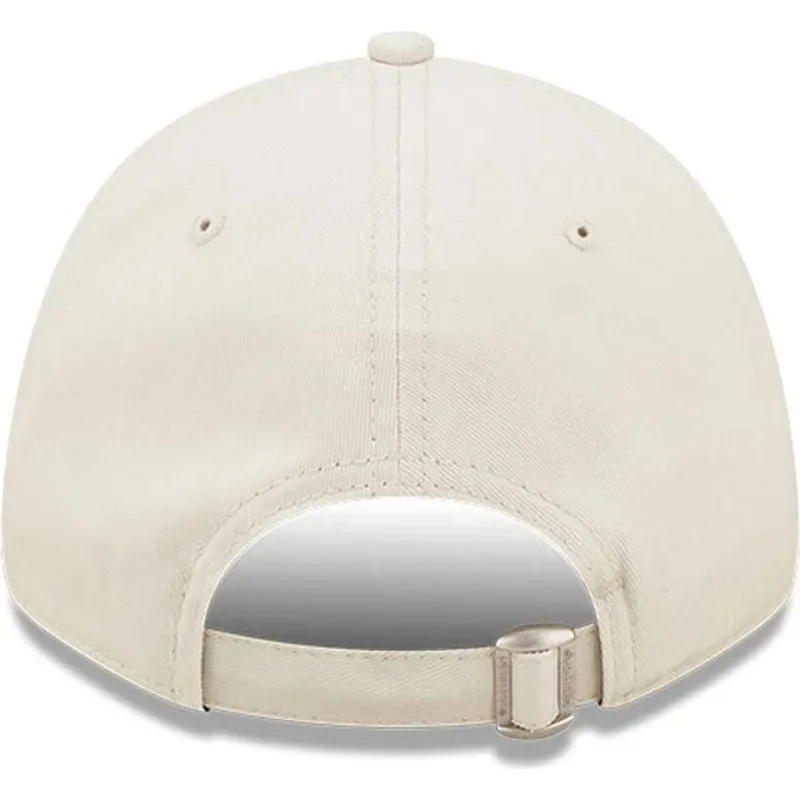 buet-beige-justerbar-9forty-league-essential-kasket-fra-los-angeles-dodgers-mlb-fra-new-era