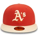 shapka-ploska-oranzhev-prilepnala-59fifty-side-patch-na-oakland-athletics-mlb-ot-new-era