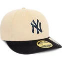 beigefarbene-und-marineblaue-59fifty-low-profile-cord-fitted-cap-der-new-york-yankees-mlb-von-new-era