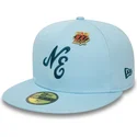 hellblaue-angepasste-59fifty-anniversary-script-cap-von-new-era