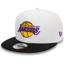 shapka-ploska-cherna-snapbek-9fifty-white-crown-patch-na-los-angeles-lakers-nba-ot-new-era