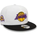 shapka-ploska-cherna-snapbek-9fifty-white-crown-patch-na-los-angeles-lakers-nba-ot-new-era