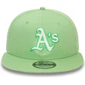 hellgrune-snapback-kappe-9fifty-world-series-patch-der-oakland-athletics-mlb-von-new-era