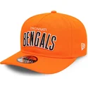 new-era-9fifty-a-frame-coaches-snapback-kappe-mit-gebogenem-schirm-in-orange-der-cincinnati-bengals-nfl
