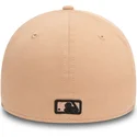 casquette-courbee-beige-ajustee-avec-logo-noir-39thirty-league-essential-new-york-yankees-mlb-new-era