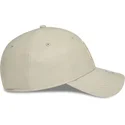 new-era-curved-brim-women-9forty-pu-new-york-yankees-mlb-beige-adjustable-cap-with-beige-logo