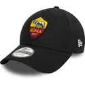 new-era-curved-brim-9forty-core-associazione-sportiva-roma-serie-a-black-adjustable-cap