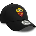 sort-justerbar-curved-9forty-core-kasket-fra-associazione-sportiva-roma-serie-a-fra-new-era