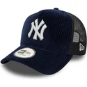 new-era-new-york-yankees-mlb-9forty-a-frame-cord-trucker-cap-in-marineblau