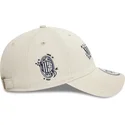 casquette-courbee-beige-ajustable-9twenty-scribble-ac-milan-serie-a-new-era