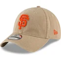 shapka-izvita-bezhov-reguliruem-9twenty-core-classic-na-san-francisco-giants-mlb-ot-new-era