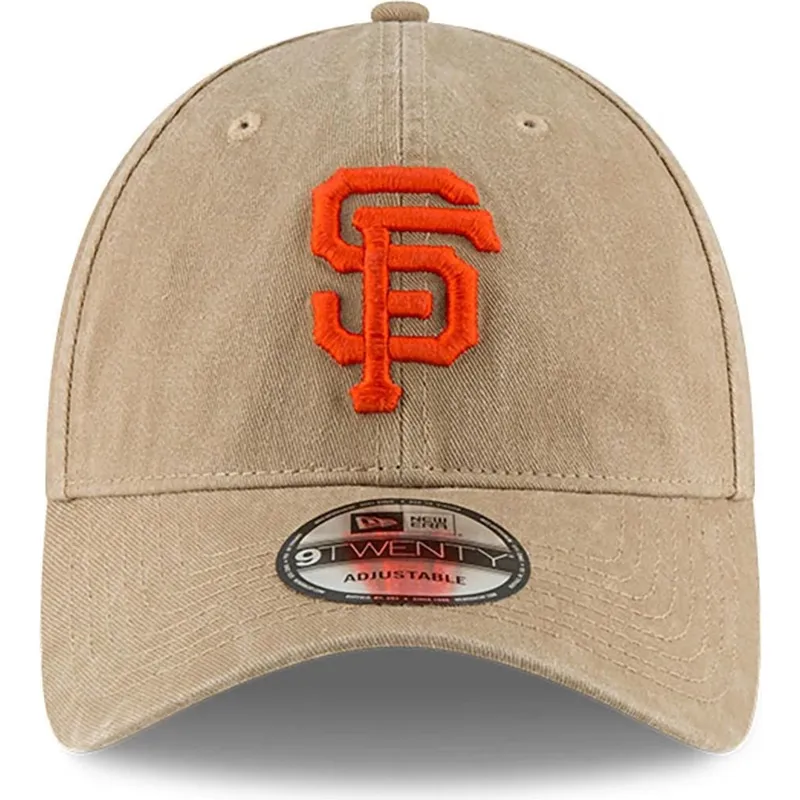shapka-izvita-bezhov-reguliruem-9twenty-core-classic-na-san-francisco-giants-mlb-ot-new-era