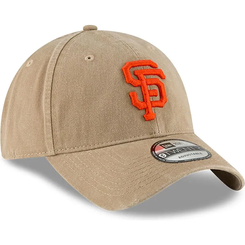 shapka-izvita-bezhov-reguliruem-9twenty-core-classic-na-san-francisco-giants-mlb-ot-new-era