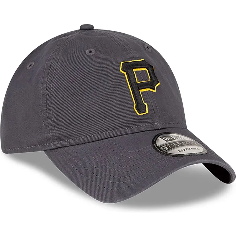 shapka-izvita-siv-reguliruem-9twenty-core-classic-na-pittsburgh-pirates-mlb-ot-new-era