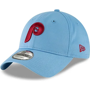 Шапка извита синя регулируем 9TWENTY Core Classic на Philadelphia Phillies MLB от New Era