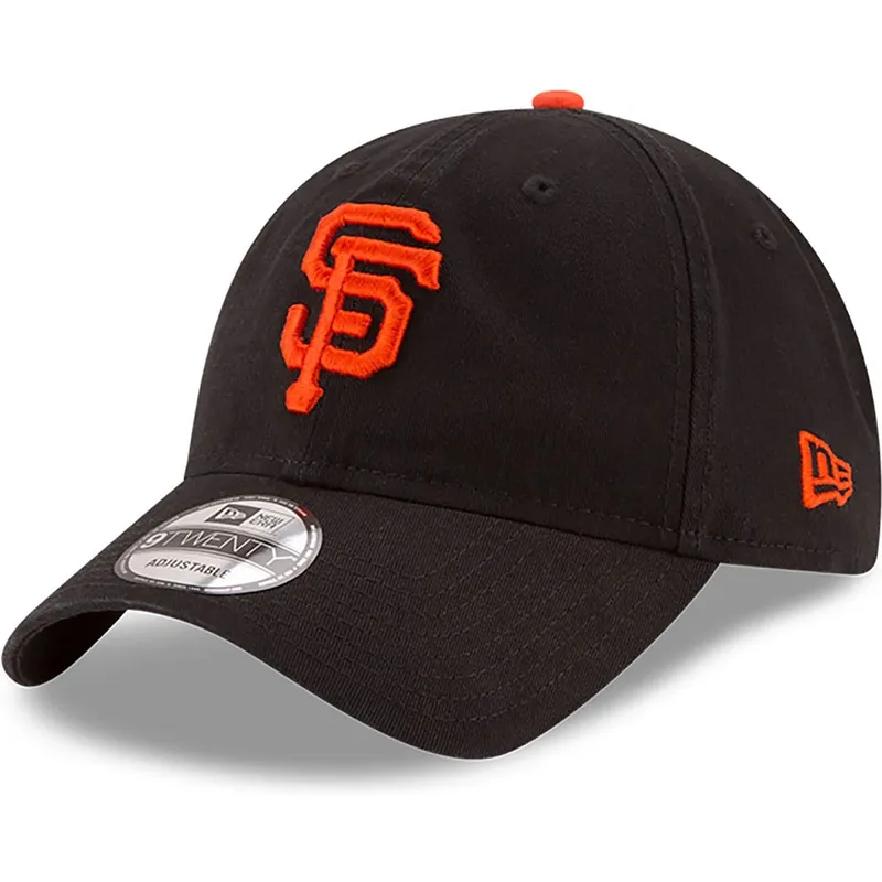 shapka-izvita-cherna-reguliruem-9twenty-core-classic-na-san-francisco-giants-mlb-ot-new-era