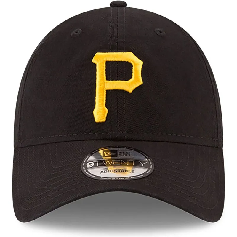 shapka-izvita-cherna-reguliruem-9twenty-core-classic-na-pittsburgh-pirates-mlb-ot-new-era