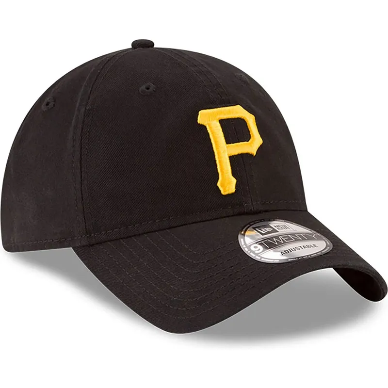 shapka-izvita-cherna-reguliruem-9twenty-core-classic-na-pittsburgh-pirates-mlb-ot-new-era