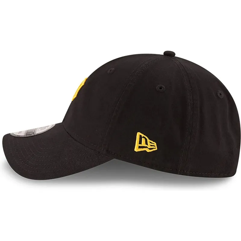 shapka-izvita-cherna-reguliruem-9twenty-core-classic-na-pittsburgh-pirates-mlb-ot-new-era