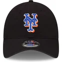 schwarze-verstellbare-gebogene-kappe-9twenty-core-classic-der-new-york-mets-mlb-von-new-era