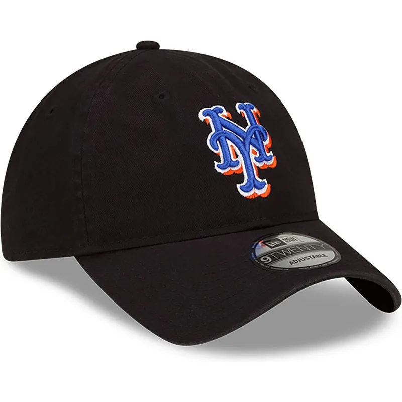 shapka-izvita-cherna-reguliruem-9twenty-core-classic-na-new-york-mets-mlb-ot-new-era