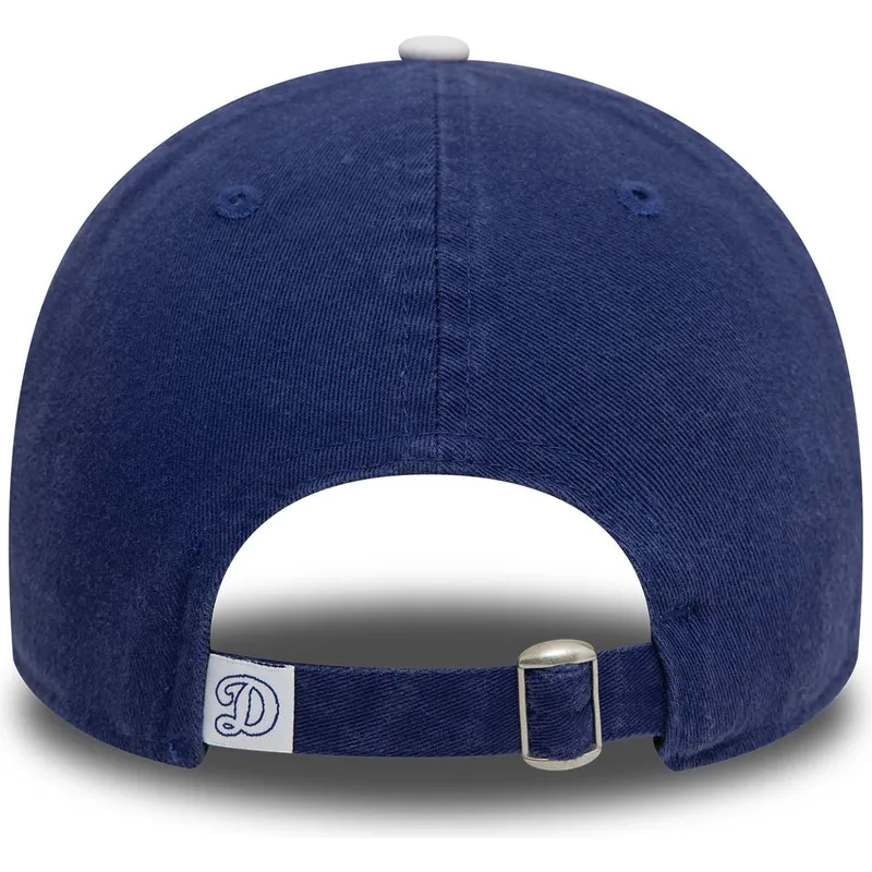 blaue-verstellbare-gebogene-kappe-9twenty-core-classic-der-los-angeles-dodgers-mlb-von-new-era