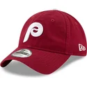 new-era-curved-brim-9twenty-core-classic-philadelphia-phillies-mlb-dark-red-adjustable-cap