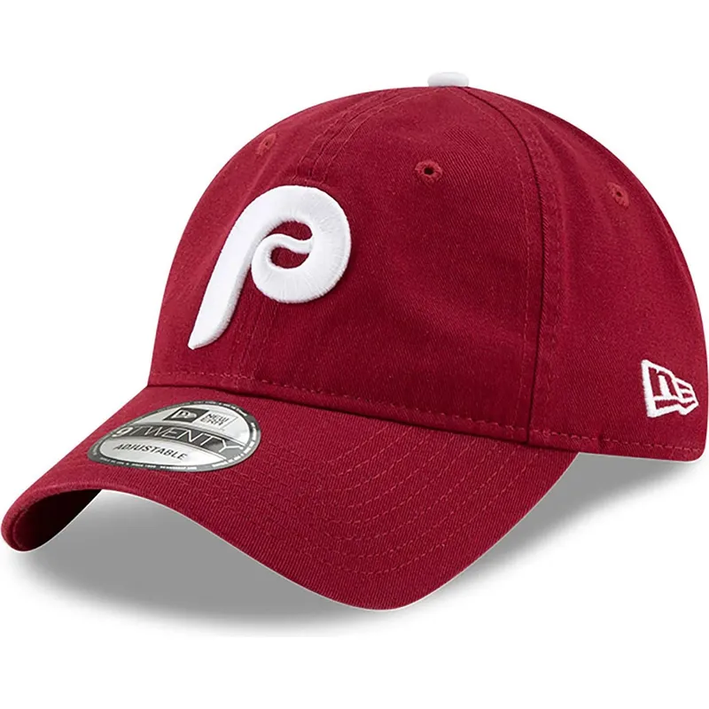 shapka-izvita-chervena-reguliruem-9twenty-core-classic-na-philadelphia-phillies-mlb-ot-new-era