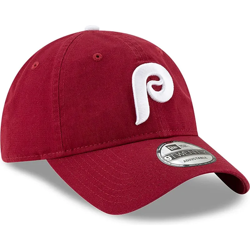 shapka-izvita-chervena-reguliruem-9twenty-core-classic-na-philadelphia-phillies-mlb-ot-new-era