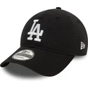 shapka-izvita-cherna-reguliruem-9twenty-washed-na-los-angeles-dodgers-mlb-ot-new-era