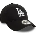 sort-justerbar-kurvet-kasket-9twenty-washed-fra-los-angeles-dodgers-mlb-fra-new-era