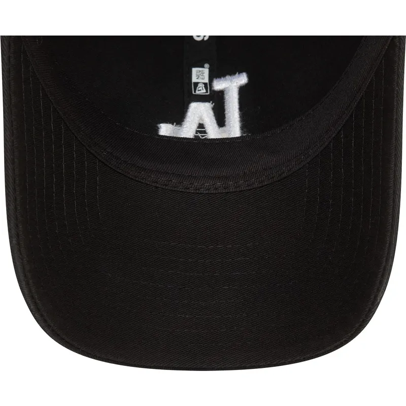shapka-izvita-cherna-reguliruem-9twenty-washed-na-los-angeles-dodgers-mlb-ot-new-era